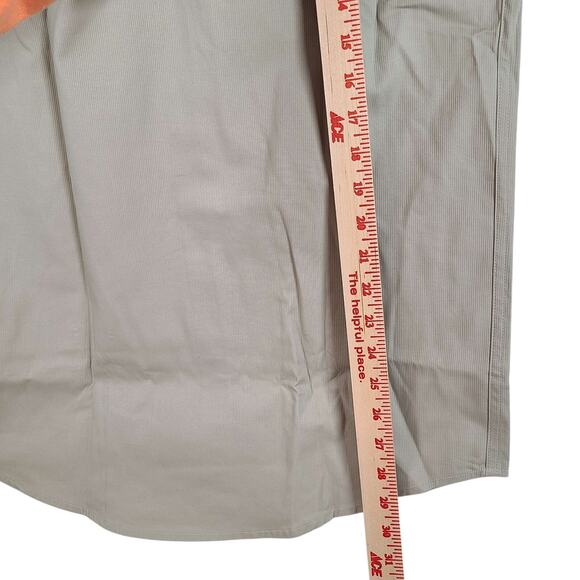 NWT PLADRA Men's Long Sleeve Twill Button Up Work Shirt Khaki Sz M - Picture 7 of 7